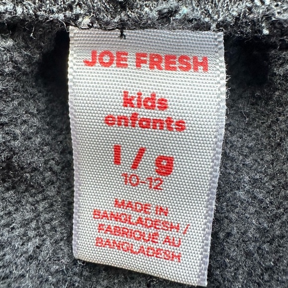 Joe Fresh Boys Black  Camo Joggers/Sweatpants Size 10-12 - Picture 4 of 4
